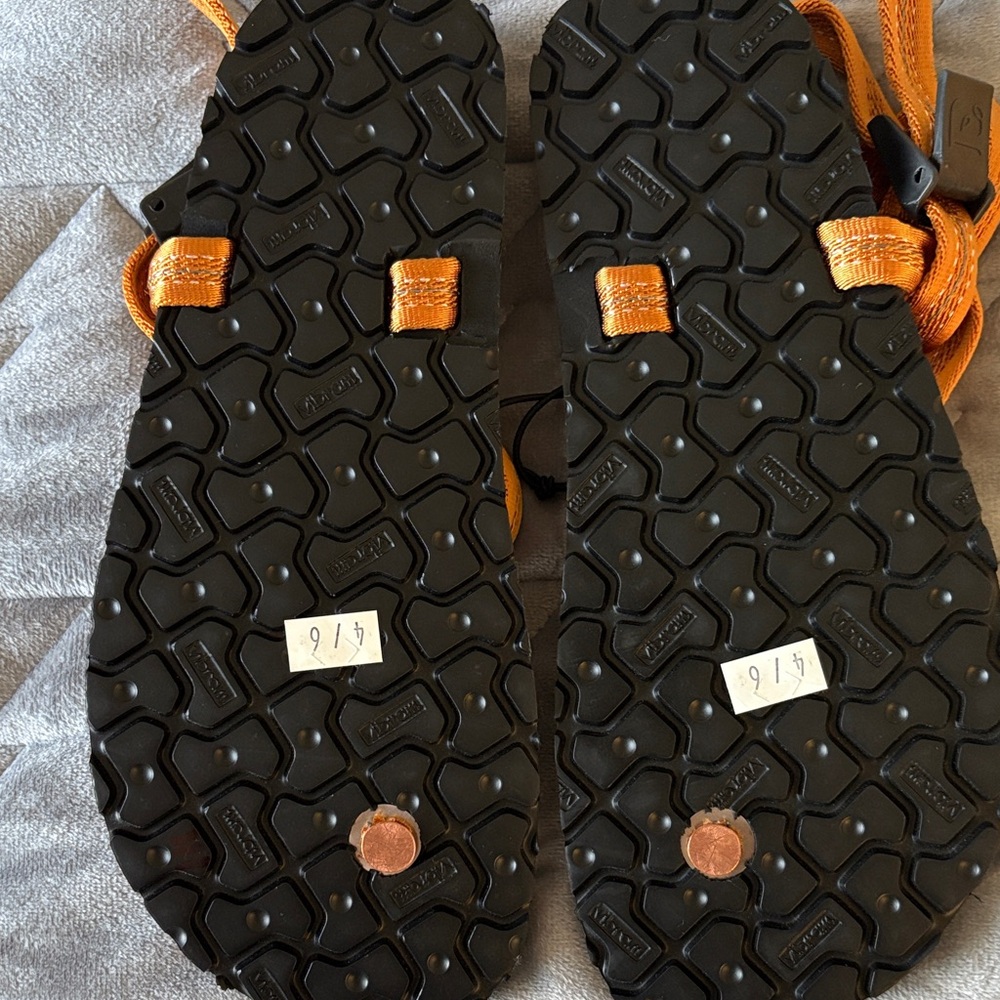 Orange and Brown Sandals size 4/6 from Vibram - Picture 3 of 4